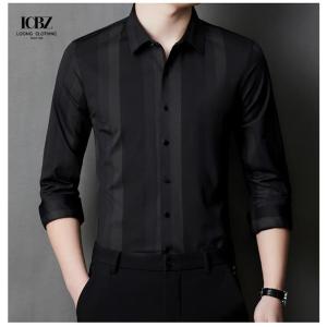 Wholesale Custom Vintage Printing Plus Size Men's Shirts with Stand Collar and Long Sleeve Style from china suppliers