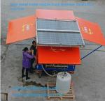 Solar powered mobile salt sea water ro water desalination machine