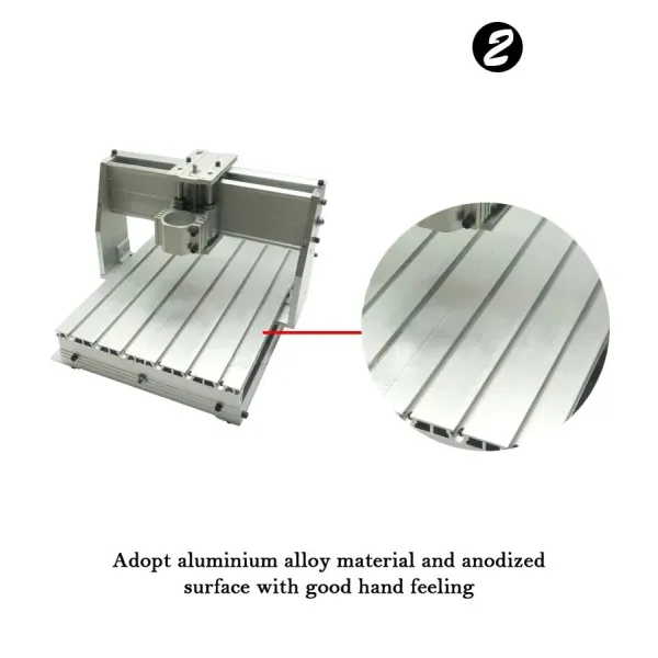 3040 Router CNC Engraving Machine Frame Kit With 43mm Spindle Bracket