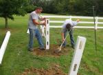 Vinyl Fence Heavy Duty White Color 3 Rail 4 Rail Horse PVC Farm Fence
