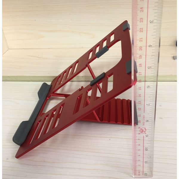 Red SGS 4mm Lightweight Portable Metal Laptop Stand Ipad Reading Stand