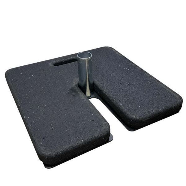 30 Lbs Rubber Base Weight 18X18X2.6 Inches Recycled Rubber Base 1.0g/cm3