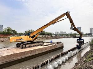 Wholesale 12 M Max Pile Length Photovoltaic Pile Driver For Heavy Duty 33-40Ton Excavator from china suppliers