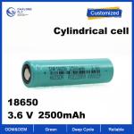 OEM ODM LiFePO4 Lithium Battery 18650 3.2V 3.7V 2500mah for electric bike golf