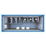 20FT/40FT Steel Container House/Home Mobile Toilet for Affordable Modular Living