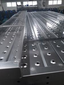 Wholesale Q195 Silver galvanized scaffolding steel plank steel board working platform 1000mm, 2000mm,3000mm,4000mm from china suppliers