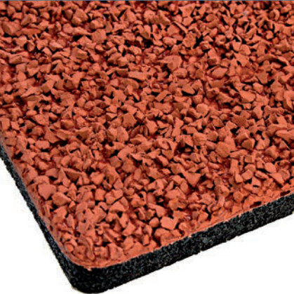 EPDM Granules Safety Soft Rubber Flooring 9 - 13mm High School Running Track