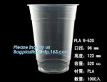 PLA compostabale Cup, PET Cup, PP Cup, PS Top Snack Cup Straw, Food Takeout Box,