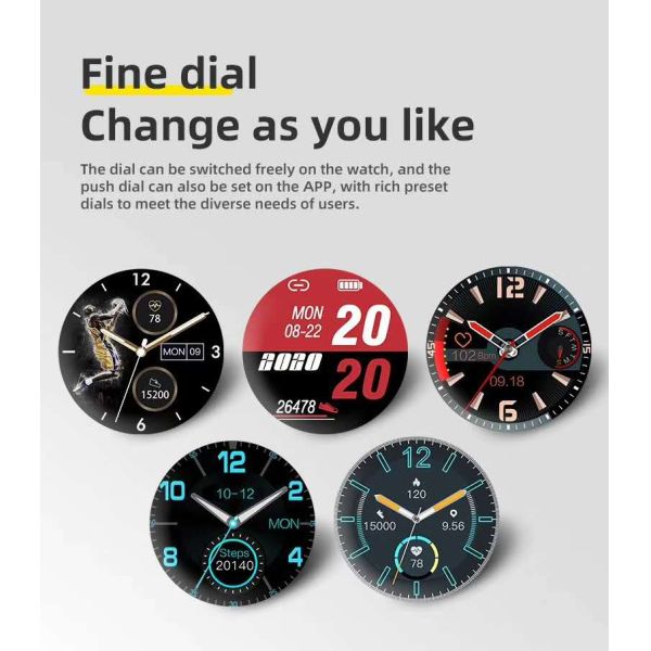 New High Quality T23 Huawei Style Full Screen Touch Smart Watch With Body Temperature