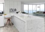 Marble Looking 15MM Calacatta Quartz Stone Home Design Materials