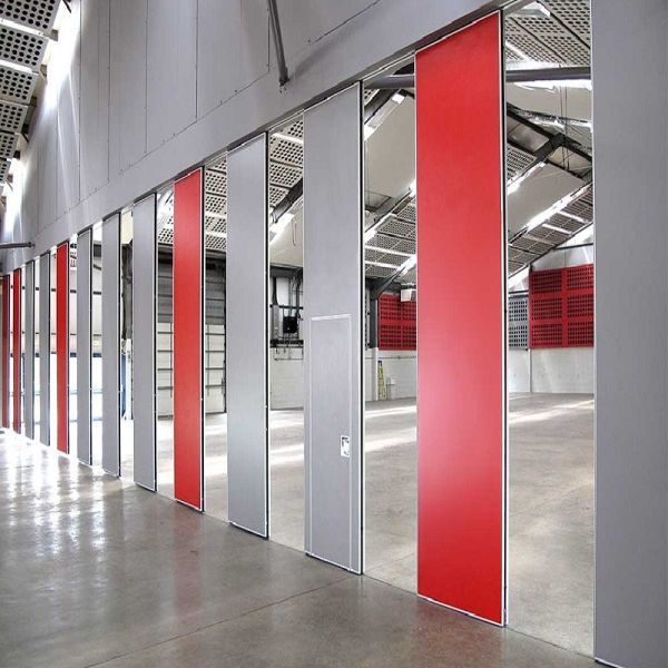 Customized Acoustic Operable Folding Sliding Partition Walls / Doors Melamine Finish