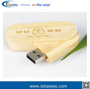 Wholesale Bamboo Wooden box usb wooden shaped usb flash drive with custom logo printing from china suppliers