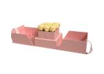 Custom Color Cardboard Flower Delivery Boxes Recyclable For Rose Packaging