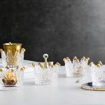 Creative Crystal Mini Crown Glass Candlestick Ashtray Personality Jewelry