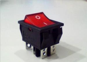 Wholesale 6 Pins On / On Boat Rocker Switch Paddle Silver Contacts DPDT PA66 / PC from china suppliers