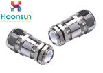 Nickel Plated Tightened Nylon Hose Joint For Nylon Flexible Pipe , Standard