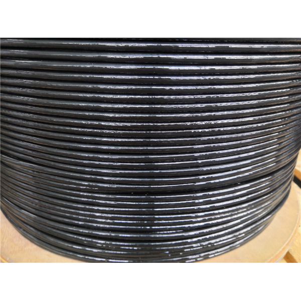 7x19 4mm-6mm Gym Cable Wire Rope Black TPU coated For Fitness Equipment