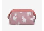 Flower Printed Makeup Pouch Organizer / Makeup Travel Case Organic Cotton