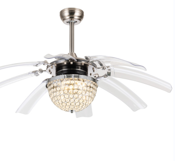 Modern 48 Inch 8 PC Blades High Quality AC Motor LED Ceiling Fan