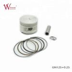 GN125 0.25 Motorcycle Engine Accessories / Piston Kit ISO9001 Certified