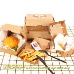Takeaway Food Box Container For Burger Eco Friendly Custom Burger Box Packaging
