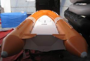 Wholesale Glass Fiber RIB Inflatable Rubber Motor Boat with Outboard Engine from china suppliers