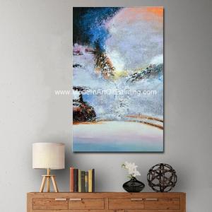 Wholesale Hand Painted Abstract Landscape Paintings Modern Wall Art on Canvas for Decor from china suppliers