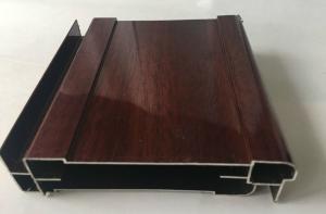 Wholesale No Cracking Wood Finish Aluminium Profiles , Easy To Install from china suppliers