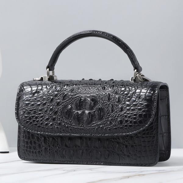 Fashion Designer Genuine Crocodile Leather Women Small Handbag Purse Authentic