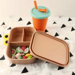 Hot Proof Portable Silicone Kids Cup For Tea Milk Juice 300ml 350ml