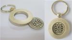 Pad Printing Zinc alloy 3.0mm custom promotion metal keyrings
