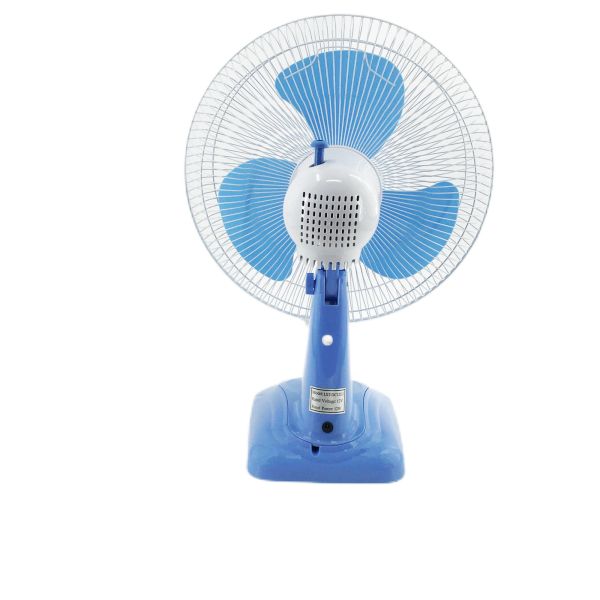 DC 12V Household Rechargeable Table Fan 12 Plastic With Mechanical DC Brushless Motor