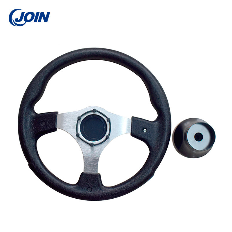 ODM Removable Golf Cart Steering Wheel PVC Single Color With No Pattern