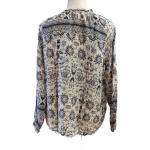 Long Sleeve Women'S O Neck T Shirt With Laceup Ruffles OEM