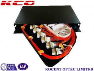 Wholesale ODF Distribution Fiber Optic Termination Box OM4 OM5 1U 24 Port Rotating Splice Rackmount Patch Panel from china suppliers