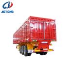 3 Axles Dry Van Cargo Semi Trailer with Side Open Door and Standard 28Ton