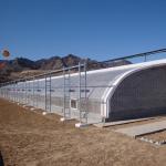 Aquaculture Double Arch Beam Sunlight Greenhouse with Snow Vibrator in Heavy