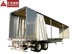 Wholesale PVC Tarpaulin Curtain Side Trailer , Curtain Side Semi Trailer With Sloping Floor from china suppliers