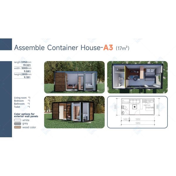 40 Feet Fast Assembly Container House Prefab