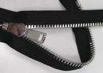 5# Double Point Pull Teeth Zipper With Cotton Fabric Nickel Color