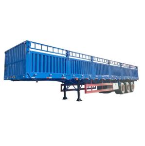 Wholesale CIMC 3 Axles 4 Axles Fence Cargo Semi Trailer 60 80 Tons With Container Twist Lock from china suppliers