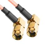 ROHS RF Coaxial Connectors RG316 Cable RA SMA Plug Right Angle Plug Cable