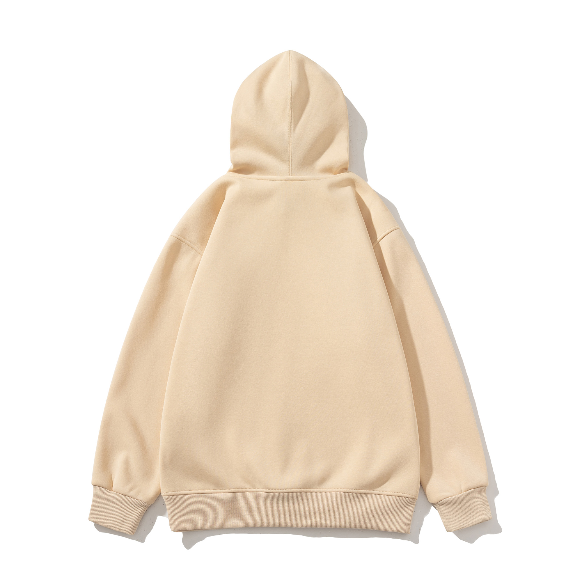 FODARLLOY Fashion Vintage Hoodie OEM Streetwear Essentials Oversize Unisex Pull Coat Men's Hoodies Pullover Beige