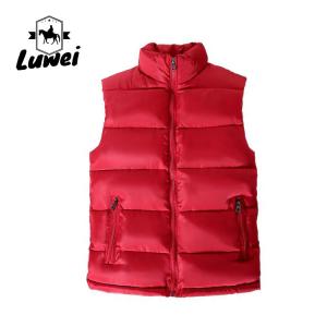 China Fashion Man Polyester Casual Lightweight Utility Plus Size Padding Sleeveless Puffer Vest Gilet For Men on sale