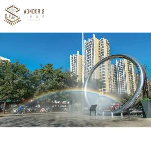Wholesale WONDERS Garden Decorative Metal Ring Sculpture 220cm 3D 2D Design from china suppliers