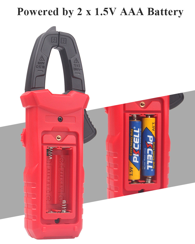Data Hold And Back Light 2000 counts Habotest Clamp Meter