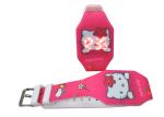 hello kitty cat animal Children's Electronic Silicone Watch LED Touch Cartoon
