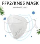 Flat Fold Disposable KN95 Mask Non Woven EN149 FFP2 Face Masks