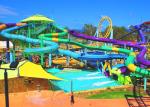 Hotel Resort Adult Water Slide / Fiberglass Tornado Water Ride