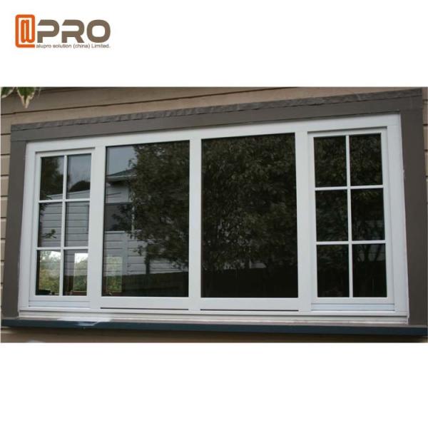 Black Aluminium Fabrication Sliding Hurricane Impact Safe Windows For Home